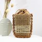 New square grass bag shoulder hand weaving bag female 2 colors