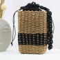 New square grass bag shoulder hand weaving bag female 2 colors