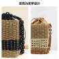 New square grass bag shoulder hand weaving bag female 2 colors