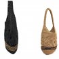Z new hand ticking shoulder grass package flower knitted art handbag retro weaving 2 colors