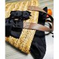 Bow straw vacation woven bag portable beach bag #H251