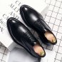 Men's dress casual business wedding groom suit shoes