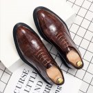 Crocodile graphic head low heel belt leisure business male big size shoes Crocodile graphic head low heel belt leisure business male big size shoes