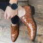 Men's casual crocodile pattern loafers 2 colors