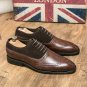 Oxford Shoes men plus size business Fashion lace up wedding shoes