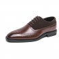 Oxford Shoes men plus size business Fashion lace up wedding shoes