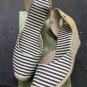 French wedges straw toe heeled women's canvas bomsia lace-up sandals 4 colors