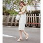 Women's summer French canvas platform heeled sandals 2 colors
