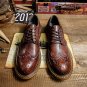 Handmade Genuine leather Vintage Brogue shoes top layer cowhide