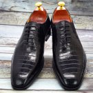 Handmade Men's Dress Crocodile pattern Office Wedding Shoes Genuine Leather Stitching 2 colors Handmade Men's Dress Crocodile pattern Office Wedding Shoes Genuine Leather Stitching 2 colors