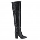Pointed toe side zipper oversized over-the-knee women's boots Pointed toe side zipper oversized over-the-knee women's boots