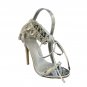 New open-toe rhinestone stiletto heeled Roman sandals