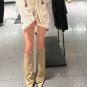 Fat mm thick legs genuine leather thick bottom trouser boots wide tube knight long boots