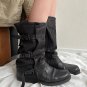Belt Buckle Women's Distressed Vintage Western Cowboy Boots