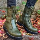 Round toe men's short barrel Martin boots thick sole rivet shoes Round toe men's short barrel Martin boots thick sole rivet shoes