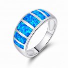 Europe and America's new opal ring domineering simplicity with opal