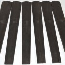 6 Ceylon Ebony 4/4 Violin Fingerboards High Graded Violin Viola Musical Lumber