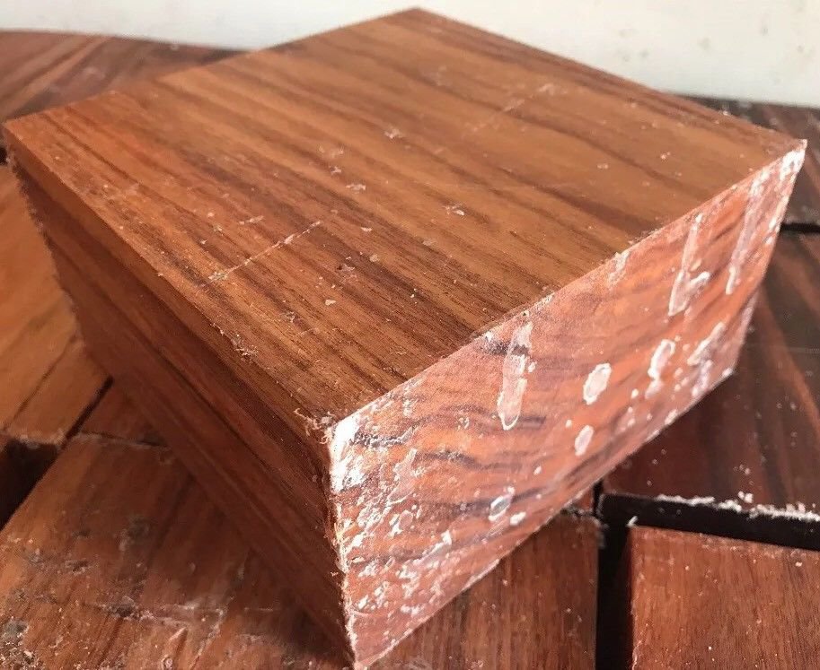 Patagonian Rosewood Bowl Blank 6x6x3 Lathe Woodturning Game Calls Handles Wood