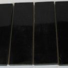 4 Buffalo Black Horn Scales 6x1.75x3/8 Knifemaking Horn Handles Door Knobs BL