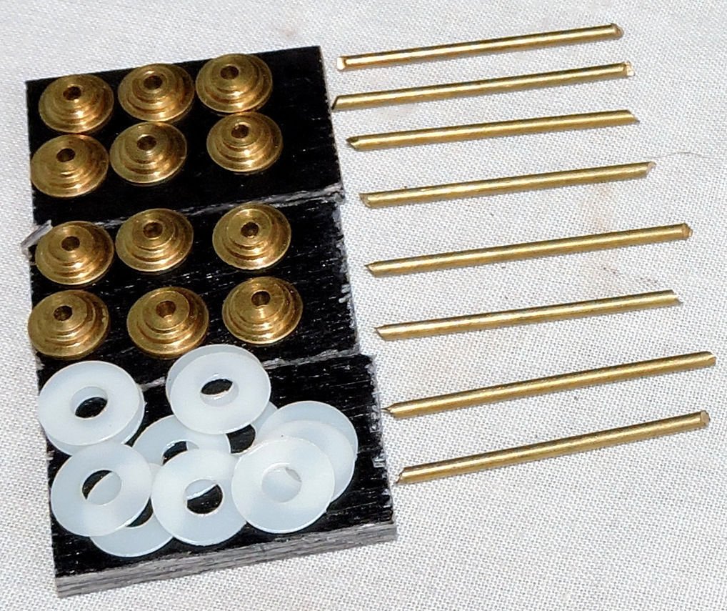 12 Solid Brass Collars 8 Pins 12 Washers 3 Wedges For Straight Razor