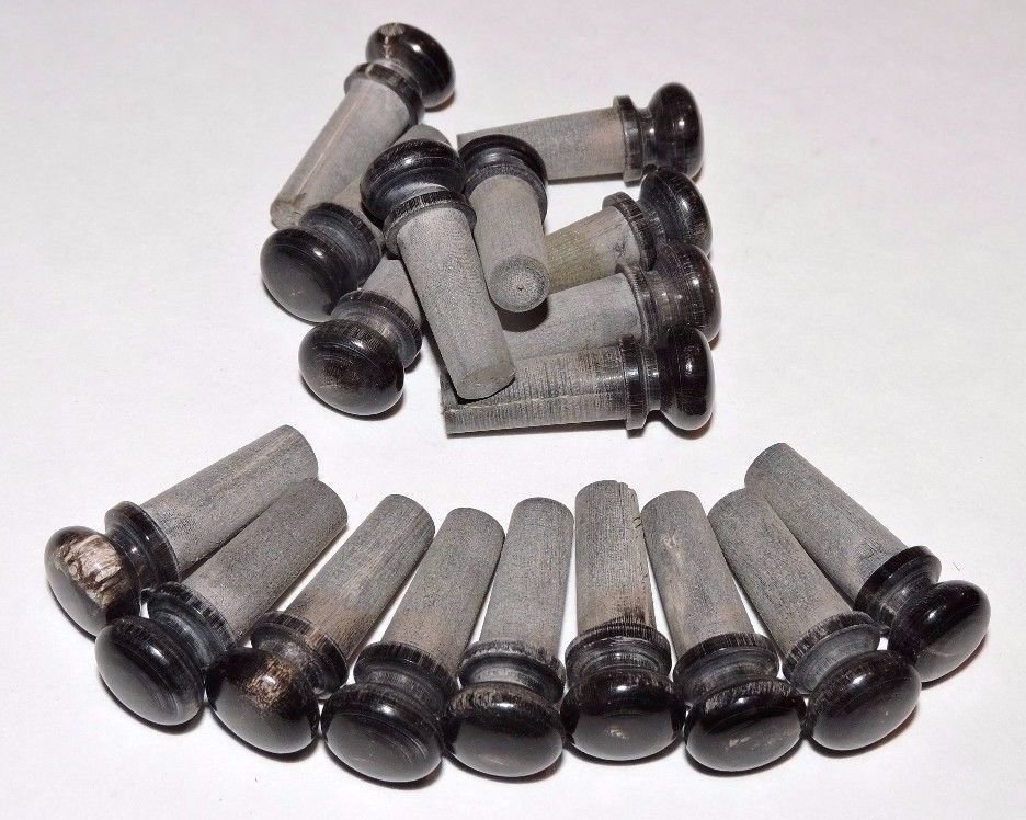 3 Real Buffalo Horn Endpins Guitar Violin Parts Viola Parts French Style Endpins