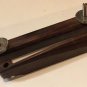 Rosewood Archtop Guitar Bridge With Saddle Chrome Wheels & Posts Archtops Parts