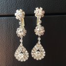 Clip earrings without piercing for no ear hole earrings Clip on earings for lady wedding bridal