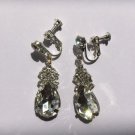 Screw Clip earrings without piercing water droplet shape for women bridal wedding party Jewelry prom