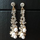 Long clip on earrings earring clips no pierced ear for female wedding party