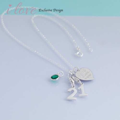 Personalised 21st Necklace