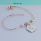Personalised Heart Bracelet