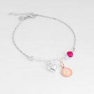 Sterling Silver Puffed Heart Bracelet