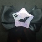 Hair clip black bow Fairy Kei Galaxy Pastel Goth Gothic BAT pendant Jewelry Free Shipping USA