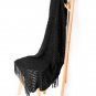 Battilo [Black]Lightweight Knit Patterned Throw Blanket, 50" L x 60" W