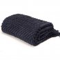 Battilo [Navy] Lightweight Knit Patterned Throw Blanket 50" x 60"
