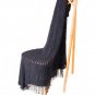 Battilo [Navy] Lightweight Knit Patterned Throw Blanket 50" x 60"