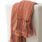 Battilo All-season Striped Colorful Soft and Breathable Throw Blanket