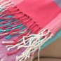 Battilo Decorative Super Soft Plaid Fringed Bed Blanket 79" X 59"