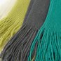 Battilo Simple Four-color Stitching Cashmere Carpet Sofa/Couch Throw Blanket, 94" X 55"