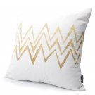 Battilo Simple Geometric Pattern Sofa Home Decor Design Throw Pillow Cushion Square 18 Inch