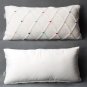 Battilo Knitted Colorful Handmade Porcelain Throw Pillow Cushion,12" X 24"
