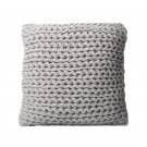 Battilo (grey)Roving Handmade Knit Cushion Throw Pillow For Home Decor Sofa Chair Bed 20" x 20"