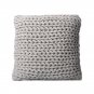 Battilo (grey)Roving Handmade Knit Cushion Throw Pillow For Home Decor Sofa Chair Bed 20" x 20"