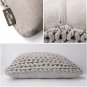 Battilo (grey)Roving Handmade Knit Cushion Throw Pillow For Home Decor Sofa Chair Bed 20" x 20"