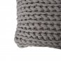 Battilo (grey)Roving Handmade Knit Cushion Throw Pillow For Home Decor Sofa Chair Bed 20" x 20"