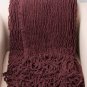 Battilo (dark purple)Charlotte Ruffled Acrylic Soft Decorative Throw Blanket, 51"x67"