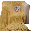 Battilo (light yellow)Charlotte Ruffled Acrylic Soft Decorative Throw Blanket, 51"x67"