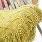 Battilo [Mustard]Knit Diamond Pattern Decorative Throw Blanket 50" by 60"