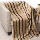 Battilo Casual Strip Comfortable Throw Blanket