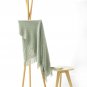 Battilo [Lake Green]Throw Blanket Textured Solid Soft Sofa Couch Decorative Knit Blanket, 51" x 59"